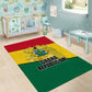 Ghana Republic Day Area Rug Ghanaian Pride Flag Colors With Coat Of Arms And Black Star