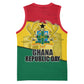Ghana Republic Day Basketball Jersey Ghanaian Pride Flag Colors With Coat Of Arms And Black Star
