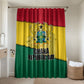 Ghana Republic Day Bathroom Set Ghanaian Pride Flag Colors With Coat Of Arms And Black Star