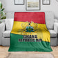 Ghana Republic Day Blanket Ghanaian Pride Flag Colors With Coat Of Arms And Black Star