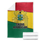 Ghana Republic Day Blanket Ghanaian Pride Flag Colors With Coat Of Arms And Black Star