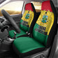 Ghana Republic Day Car Seat Cover Ghanaian Pride Flag Colors With Coat Of Arms And Black Star