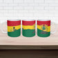 Ghana Republic Day Ceramic Mug Ghanaian Pride Flag Colors With Coat Of Arms And Black Star