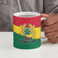 Ghana Republic Day Ceramic Mug Ghanaian Pride Flag Colors With Coat Of Arms And Black Star
