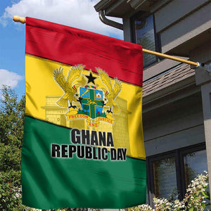 Ghana Republic Day Garden Flag Ghanaian Pride Flag Colors With Coat Of Arms And Black Star