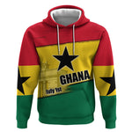 Ghana Republic Day Hoodie Ghanaian Pride Flag Colors With Coat Of Arms And Black Star