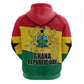 Ghana Republic Day Hoodie Ghanaian Pride Flag Colors With Coat Of Arms And Black Star