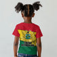 Ghana Republic Day Kid T shirt Ghanaian Pride Flag Colors With Coat Of Arms And Black Star