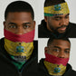 Ghana Republic Day Neck Gaiter Ghanaian Pride Flag Colors With Coat Of Arms And Black Star