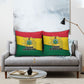 Ghana Republic Day Pillow Cover Ghanaian Pride Flag Colors With Coat Of Arms And Black Star