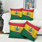 Ghana Republic Day Pillow Cover Ghanaian Pride Flag Colors With Coat Of Arms And Black Star