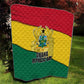 Ghana Republic Day Quilt Ghanaian Pride Flag Colors With Coat Of Arms And Black Star