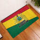 Ghana Republic Day Rubber Doormat Ghanaian Pride Flag Colors With Coat Of Arms And Black Star