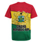 Ghana Republic Day Rugby Jersey Ghanaian Pride Flag Colors With Coat Of Arms And Black Star
