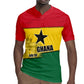 Ghana Republic Day Rugby Jersey Ghanaian Pride Flag Colors With Coat Of Arms And Black Star