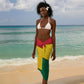 Ghana Republic Day Sarong Ghanaian Pride Flag Colors With Coat Of Arms And Black Star
