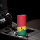 Ghana Republic Day Skinny Tumbler Ghanaian Pride Flag Colors With Coat Of Arms And Black Star