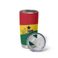 Ghana Republic Day Tumbler Cup Ghanaian Pride Flag Colors With Coat Of Arms And Black Star
