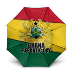Ghana Republic Day Umbrella Ghanaian Pride Flag Colors With Coat Of Arms And Black Star