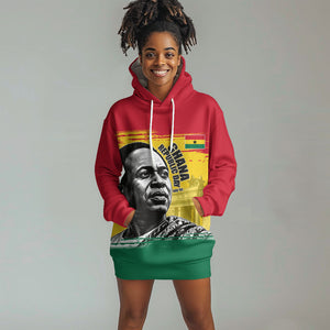 Personalized Ghana Republic Day Hoodie Dress Kwame Nkrumah Vintage Portrait Art - July 1st Theme