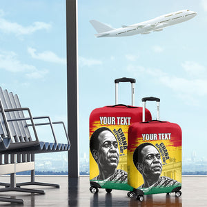 Personalized Ghana Republic Day Luggage Cover Kwame Nkrumah Vintage Portrait Art - July 1st Theme