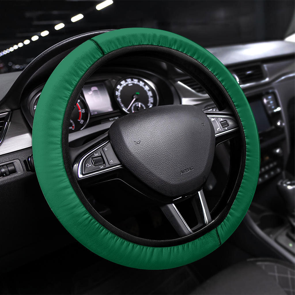 Ghana Republic Day Steering Wheel Cover Kwame Nkrumah Vintage Portrait Art - July 1st Theme