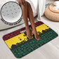 Personalized Ghana Republic Day Bathroom Set Adinkra Pattern Heritage Silhouette African Culture Art