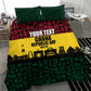 Personalized Ghana Republic Day Bedding Set Adinkra Pattern Heritage Silhouette African Culture Art