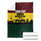 Personalized Ghana Republic Day Blanket Adinkra Pattern Heritage Silhouette African Culture Art