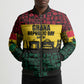 Personalized Ghana Republic Day Bomber Puffer Jacket Adinkra Pattern Heritage Silhouette African Culture Art