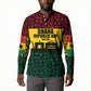 Personalized Ghana Republic Day Button Sweatshirt Adinkra Pattern Heritage Silhouette African Culture Art