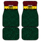 Personalized Ghana Republic Day Car Mats Adinkra Pattern Heritage Silhouette African Culture Art
