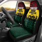 Personalized Ghana Republic Day Car Seat Cover Adinkra Pattern Heritage Silhouette African Culture Art