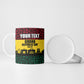Personalized Ghana Republic Day Ceramic Mug Adinkra Pattern Heritage Silhouette African Culture Art