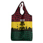 Personalized Ghana Republic Day Grocery Bag Adinkra Pattern Heritage Silhouette African Culture Art