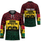 Personalized Ghana Republic Day Hockey Jersey Adinkra Pattern Heritage Silhouette African Culture Art