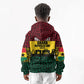 Personalized Ghana Republic Day Kid Hoodie Adinkra Pattern Heritage Silhouette African Culture Art