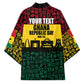 Personalized Ghana Republic Day Kimono Adinkra Pattern Heritage Silhouette African Culture Art