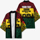 Personalized Ghana Republic Day Kimono Adinkra Pattern Heritage Silhouette African Culture Art