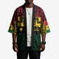 Personalized Ghana Republic Day Kimono Adinkra Pattern Heritage Silhouette African Culture Art