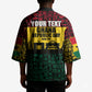 Personalized Ghana Republic Day Kimono Adinkra Pattern Heritage Silhouette African Culture Art