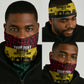 Personalized Ghana Republic Day Neck Gaiter Adinkra Pattern Heritage Silhouette African Culture Art