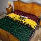 Personalized Ghana Republic Day Quilt Adinkra Pattern Heritage Silhouette African Culture Art