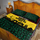 Personalized Ghana Republic Day Quilt Bed Set Adinkra Pattern Heritage Silhouette African Culture Art