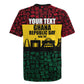 Personalized Ghana Republic Day Rugby Jersey Adinkra Pattern Heritage Silhouette African Culture Art