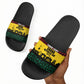 Personalized Ghana Republic Day Slide Sandals Adinkra Pattern Heritage Silhouette African Culture Art
