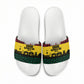 Personalized Ghana Republic Day Slide Sandals Adinkra Pattern Heritage Silhouette African Culture Art