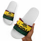 Personalized Ghana Republic Day Slide Sandals Adinkra Pattern Heritage Silhouette African Culture Art