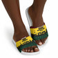 Personalized Ghana Republic Day Slide Sandals Adinkra Pattern Heritage Silhouette African Culture Art