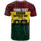 Personalized Ghana Republic Day T shirt Adinkra Pattern Heritage Silhouette African Culture Art